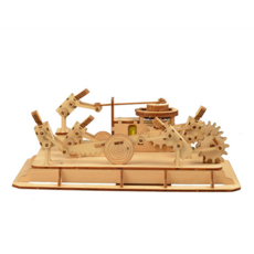 전동 움직이는 인물 장식품 멀티 인물 연동 우드 조립 모델 DIY 3D 입체 지능형 장식 피규어 창의적 선물, 1개, 혼합색, 194피스
