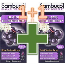 Sambucol 삼부콜 블랙 엘더베리 3800mg Black Elderberry, 2개, 120ml