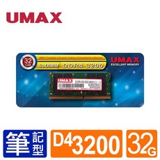 UMAX 32GB DDR4 3200MHz 筆記型記憶體, 1個, NB-DDR4