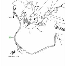 X-MAX 2023-2025 專用節流鋼索總成, 1個