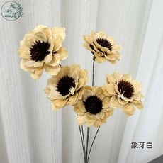 大好屋 乾燥手工花, 卡麗娜【象牙白】約5朵/束