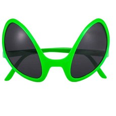리빙미 초록 외계인 선글라스 파티 코스프레용 특이한 안경, 1개