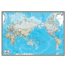 세계지도(행정)(블루)(영문S)(W-013), 좋은지도