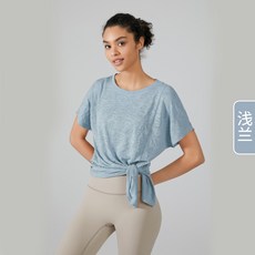 寬鬆罩衫運動上衣瑜伽服快乾短袖T恤服