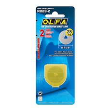OLFA 28mm 旋轉切刀替刃 RB28-2, 1個