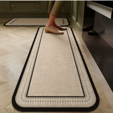 온더맷 규조토 빨아쓰는 주방매트 2종세트, 블랙라인