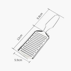 채칼 이유식용 스테인리스 와사비 치즈 그레이터 그라인더, 긴 손잡이 소형 구멍 채칼 단품, 1개