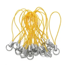 20/50Pcs 폴리 에스터 코드 열쇠 고리 공예에 대 한 더블 점프 링 매는 밧줄 로프 수제 전화 로프 장난감 D, 01 20pcs, 12 Gold 02