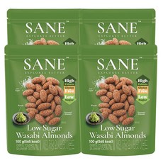 세인 저당 고단백 아몬드 와사비맛4봉, 4개, 100g 4개, 100g