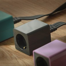 LS전선 멀티탭 연장코드 1구 초슬림 플랫케이블 다크그레이, 1개