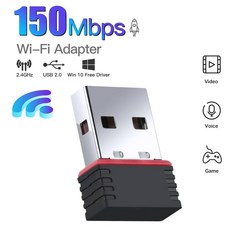 미니 USB 네트워크 카드 무선 WiFi 동글 어댑터 USB2 0 PC 데스크탑 태블릿 용 2 4G 150Mbps WLAN LAN Wi Fi 수신기, 01 MTK7601, 1개, MTK7601