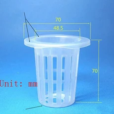 성장 난초 수경재배 컵 심기 메쉬 냄비 무토양 그물 바구니 슬롯 식민지 컨테이너 블랙 화이트 2 인치, 03 As pic shown