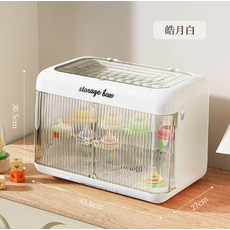 儲物盒 附門設計 30.5cm 高, 皓月白, 1個