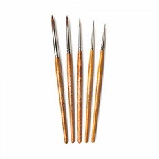 구성붓 세필붓 5본조 세트 화방용품, 개 (1개입)