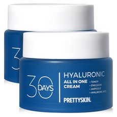 프리티스킨 30 Days 올인원 히알루로닉 보습 수분크림, 100ml, 2개