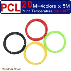 3D 프린팅 필라멘트 무취 PCL 무연 저온 직경, 20M PCL 4 Colors