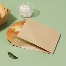 (OP) 내유크라프트 새철 베이글 봉투 100장 고로케 도너츠 베이커리 카페 빵 포장지, (OP) 내유크라프트 새철봉투 100장, 100개