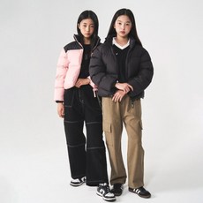 더데이걸 통큰 카고 기모 면바지TGTA23N02