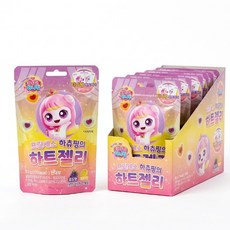 캐치티니핑 프린세스 아름핑의 하트젤리 포도맛 레몬맛, 10개, 50g
