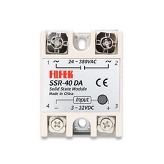 超能玩工 單相固態繼電器 SSR 直流交流 固態電譯, 1個, 單相固態繼電器SSR-40DA