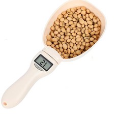 電子量勺 廚房烘焙量勺 帶秤勺 精準稱量 800g 最大稱重, 白色, BB0#446B, 0.8kg