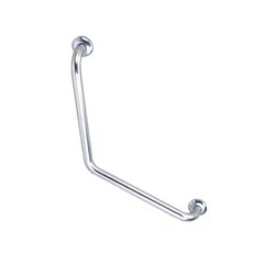 【海夫健康生活館】裕華 不鏽鋼系列 亮面 V型 斜臂式 浴缸扶手 40x40cm(T-054), 1個