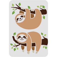 PET 신비 동물 페인팅 스텐실 동물 테마 벽화 패턴 판타지 장식 DIY, 아더 애니멀 297, 1개