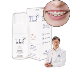 덴텔라 TID 틀니 의치 교정 임플란트 구강 무연마제 무불소 입냄새 거품 가글 치약, 1개, 100ml, 교정장치용