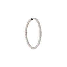 마리아블랙 알바 14K 화이트 골드 25mm 후프 이어링