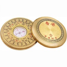 NUOBESTY 풍수 나침반 나반 황동 전통 휴대용 재물운 행운 골드, NUOBESTY 풍수 나침반 나반 황동 전통 휴대용 재