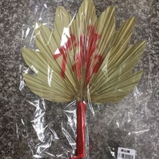 〥嵐陽服飾〥濟公扇，人拿傳統葉子扇蒲扇佛字濟公衣濟公服必備配件師父濟顛濟公活佛道教佛教供品法器供養師父演出, 1個, 紅色