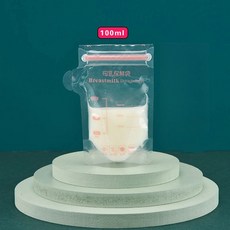 母乳保鮮袋 儲奶袋 站立式 安全材質, 1片100ml, 1個