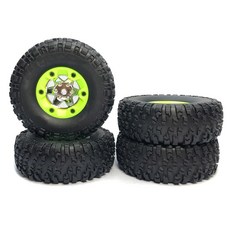 KingVal 교체용 왼쪽 2개 + 오른쪽 휠 타이어 RC 부품 2개 WLtoys 12428 12427 124006 1/12 자동차와 호환