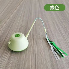 寵物電動貓咪玩具紅外線逗貓棒羽毛釣竿自動新款自嗨貓轉盤貓玩具, 1個, 綠色, 見詳情頁
