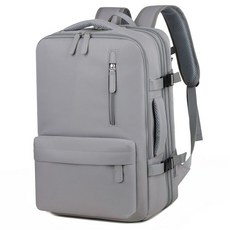 大容量旅行背包, 灰色, 1個