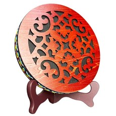 20.3cm(8인치) 워터 스트림 드럼 | 레인 디스크 \"워터폴\" 사운드 테라피용 악기 오션 소닉 에너지 웨이브 요가 명상 압력 방출 음악 힐링 (디스플레이 스탠드 포함)