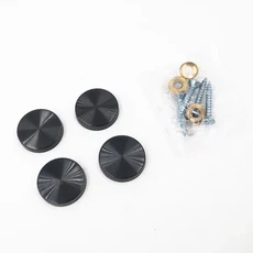 빌보드 장식 손톱 유리 패스너 거울 고정 스테인레스 스틸 나사 커버 가구 하드웨어 4 개, [04] 40mm, [01] Brushed black