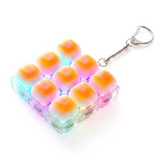 LED 빵 키캡 키링 딸깍이 클리커 몽글동글 시즌3 빵키캡, 시즌3 LED 몽글 동글 9구 키캡, 1개