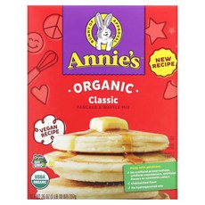 애니 홈그로운 유기농 클래식 팬케이크 & 와플 믹스 26 Annie's Homegrown Organic Classic Pancake & Waffle Mix 26 oz (7, 1개