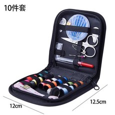 手持電動縫紉機 迷你便攜 適用多種布料 DIY手工縫紉, 行動式針線包10件套, 如圖所示
