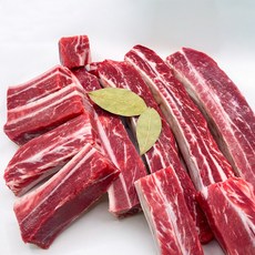 프리미엄 저지방 우대갈비 꽃갈비 가정용 캠핑 숯불 바베큐/구이용, 1개, 1kg
