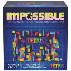 Spin Master Games 테트리스 임파서블 퍼즐 639피스 렌티큘러 피스 성인용 퍼즐 14세 이상 스타킹 스터퍼 선물 아이디어, Tetris Puzzle