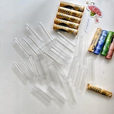 더 라넌큘러스 플라워 머니홀더 pvc 머니캡, 20개, 투명