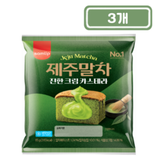 삼립 제주말차 진한 크림 카스테라, 3개, 85g