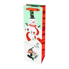레블페이퍼 와인 백 케이스, Snowman, 1개