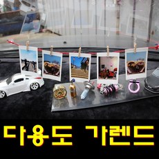 가랜드 자동차사진걸이 차량악세사리가렌더, 사진걸이(블루), 1개