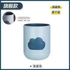 雲朵造型漱口杯 刷牙杯 簡約設計 家用 情侶款 水杯 洗漱杯 創意卡通 喝水杯+淺藍色+350ML, 1個, 淺藍色:350ML