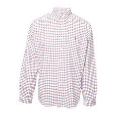 폴로 랄프 로렌 중고 체크 버튼다운 셔츠