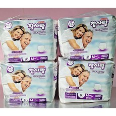 참사랑 남여공용 실속 팬티형 성인 기저귀, 중형, 10매입, 4개