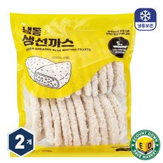 대구살 냉동 생선까스 1kg + 1kg 에어프라이어 튀김, 2개